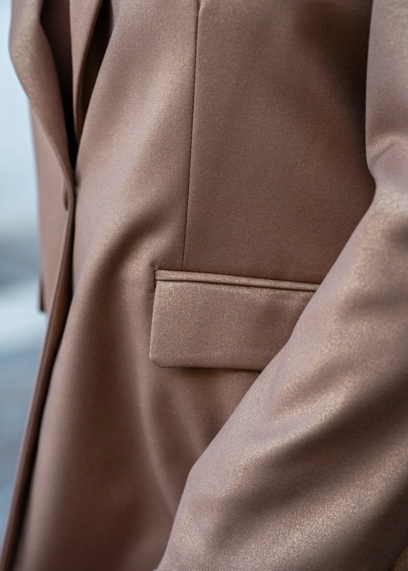 Tailleur Satin Caramel- Beige