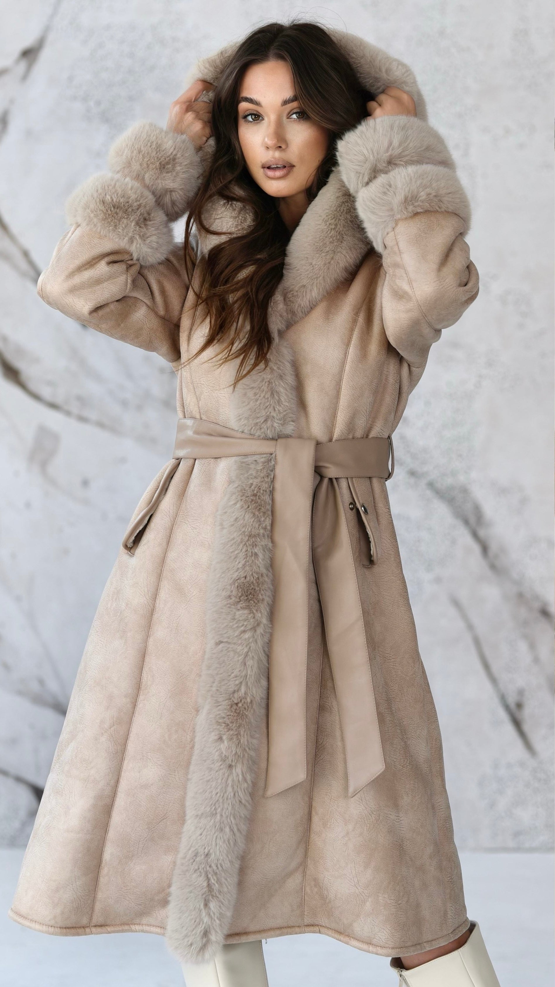 Cappotto Reykjavik con interno in pelliccia effetto montone